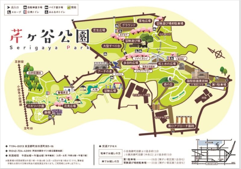 芹ヶ谷公園　マップ